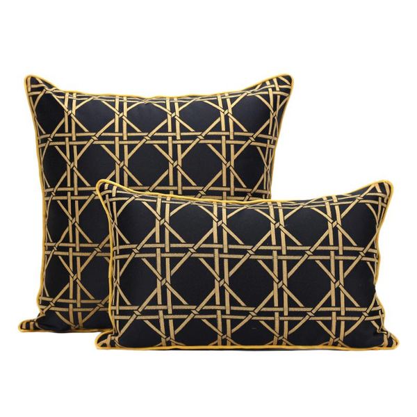 cushion/decorative pillow luxury cushion cover decorative case cojines black gold geometric modern gorgeous jacquard coussin chair
cushion/decorative pillow luxury cushion cover decorative case cojines black gold geometric modern gorgeous jacquard coussin chair