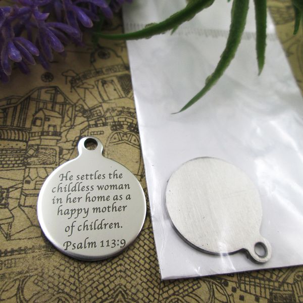 40pcs--stainless steel charms"he settles the childless woman in her home..." more style choosing diy pendants fo necklace, Bronze;silver
40pcs--stainless steel charms"he settles the childless woman in her home..." more style choosing diy pendants fo necklace, Bronze;silver