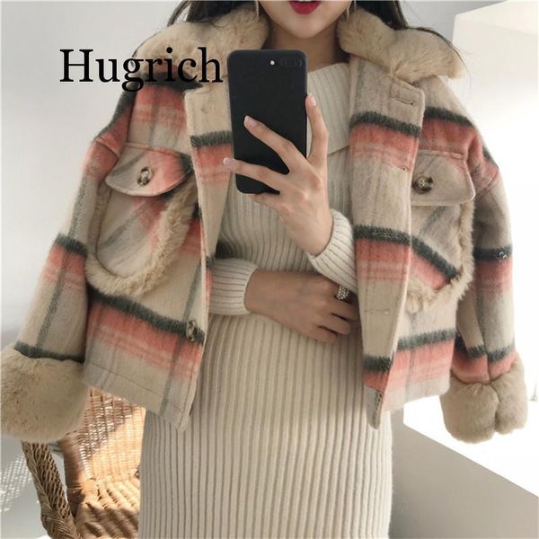 women's jackets 2021 womens autumn winter loose fashion temperament plaid fur collar full short thick warm woolen coat female hugrich, Black;brown
women's jackets 2021 womens autumn winter loose fashion temperament plaid fur collar full short thick warm woolen coat female hugrich, Black;brown