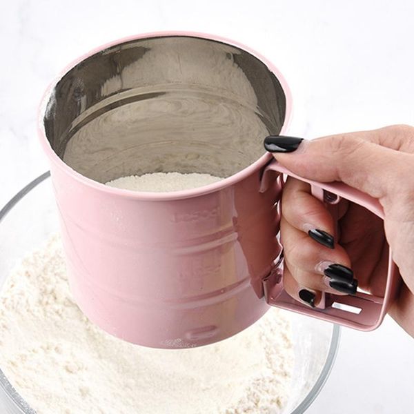 baking & pastry tools handheld flour shaker stainless steel mesh sieve cup icing sugar bake tool semi-automatic cake utensils
baking & pastry tools handheld flour shaker stainless steel mesh sieve cup icing sugar bake tool semi-automatic cake utensils