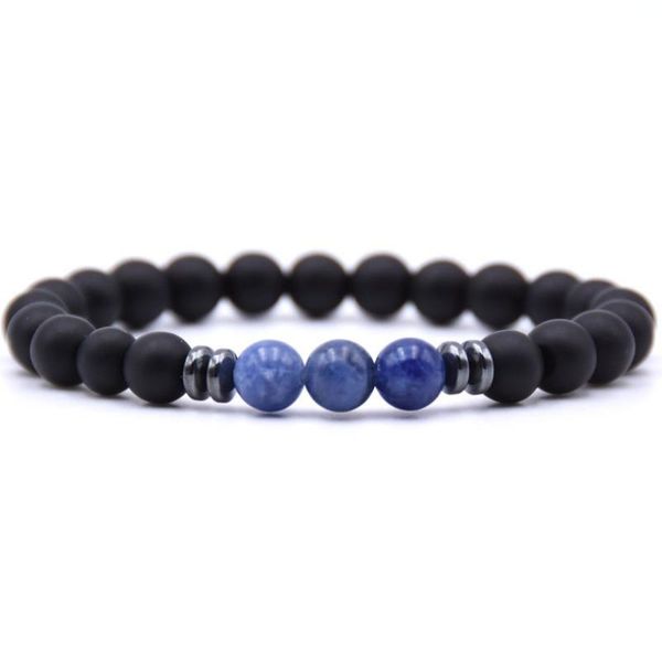 beaded, strands simple creative personality natural stone beaded bracelet, Black
beaded, strands simple creative personality natural stone beaded bracelet, Black