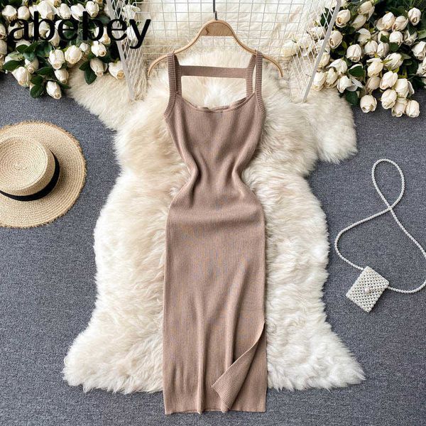 summer knitting dress women solid color casual body-con dress pullovers simple step dress 210715, Black;gray
summer knitting dress women solid color casual body-con dress pullovers simple step dress 210715, Black;gray