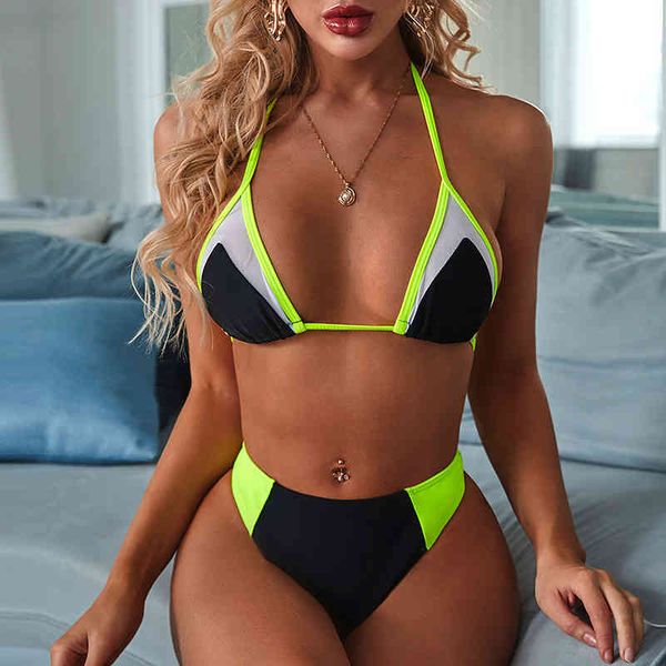new 2021 mesh splicing halter women swimwear female swimsuit two-piece bikini set bather bathing suit swim ladyby
new 2021 mesh splicing halter women swimwear female swimsuit two-piece bikini set bather bathing suit swim ladyby
