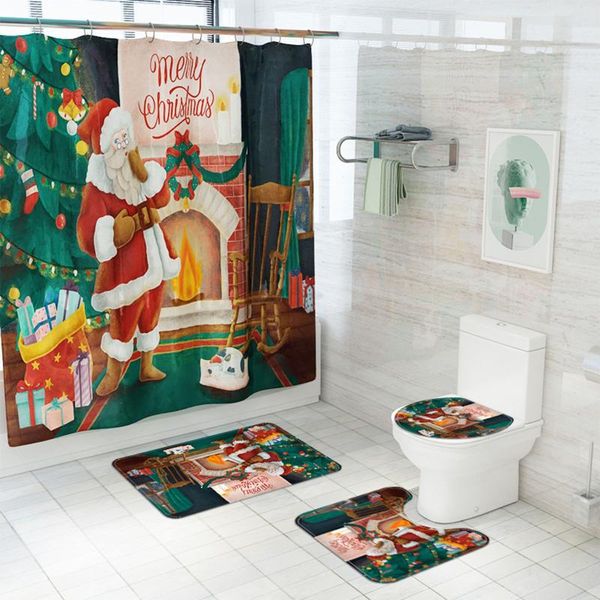bath accessory set 4pcs christmas trees printed shower curtains for bathroom bathing screen with anti-slip mat carpet toilet partition home
bath accessory set 4pcs christmas trees printed shower curtains for bathroom bathing screen with anti-slip mat carpet toilet partition home