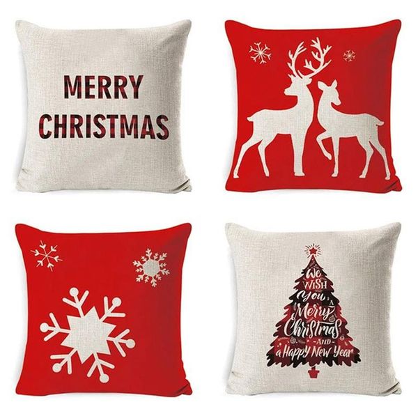 pillow case merry christmas decorations throw covers set of 4 home decor linen cushion cover
pillow case merry christmas decorations throw covers set of 4 home decor linen cushion cover