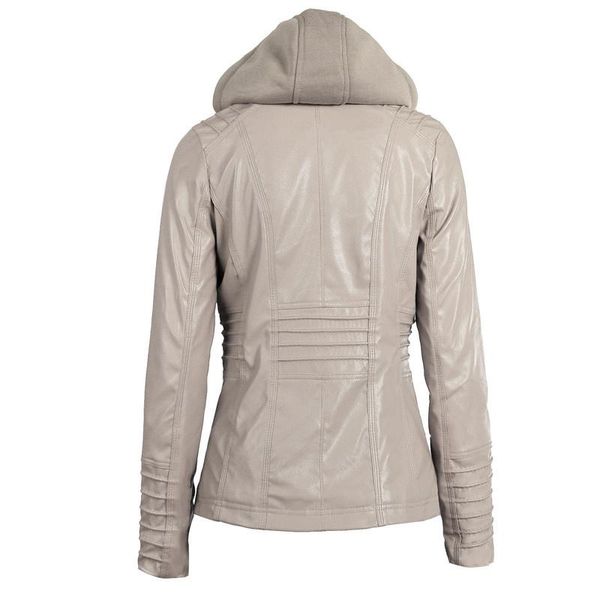 women's jackets women fashion zipper pu leather jacket ladies plus size long sleeve outerwear warm two-piece hooded coats, Black;brown
women's jackets women fashion zipper pu leather jacket ladies plus size long sleeve outerwear warm two-piece hooded coats, Black;brown