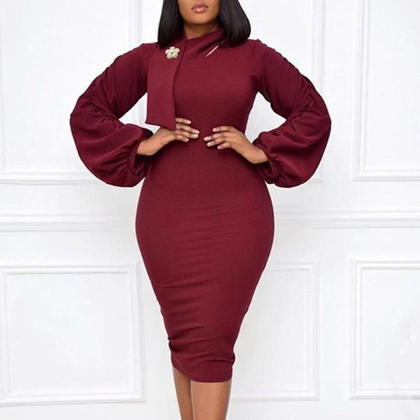 two piece dress women bodycon long lantern sleeves office ladies elastic knee length classy work wear modest female african spring, White
two piece dress women bodycon long lantern sleeves office ladies elastic knee length classy work wear modest female african spring, White