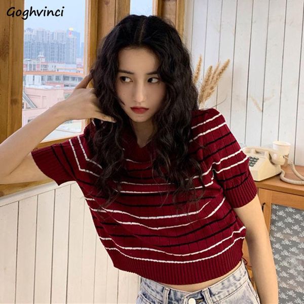 women's sweaters short sleeve pullovers women striped retro breathable soft knitted slim students daily all-match females summer leisur, White;black
women's sweaters short sleeve pullovers women striped retro breathable soft knitted slim students daily all-match females summer leisur, White;black