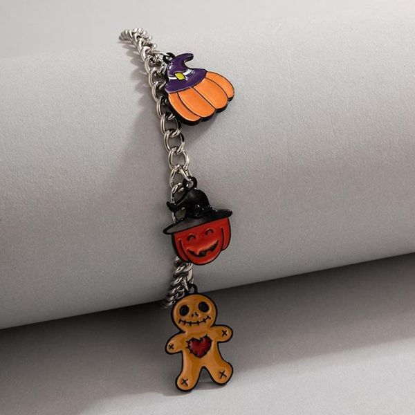charm bracelets huatang funny pumpkin bracelet for women witch hat colorful drop oil alloy girl halloween party jewelry gift 20418, Golden;silver
charm bracelets huatang funny pumpkin bracelet for women witch hat colorful drop oil alloy girl halloween party jewelry gift 20418, Golden;silver
