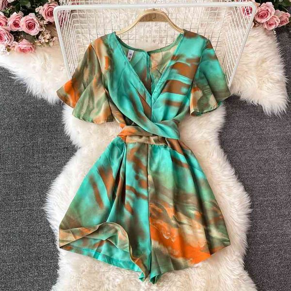 women's jumpsuits & rompers summer rainbow tie-dye printed wide-leg jumpsuit fairy seaside vacation v-neck chiffon beach loose wom, Black;white
women's jumpsuits & rompers summer rainbow tie-dye printed wide-leg jumpsuit fairy seaside vacation v-neck chiffon beach loose wom, Black;white