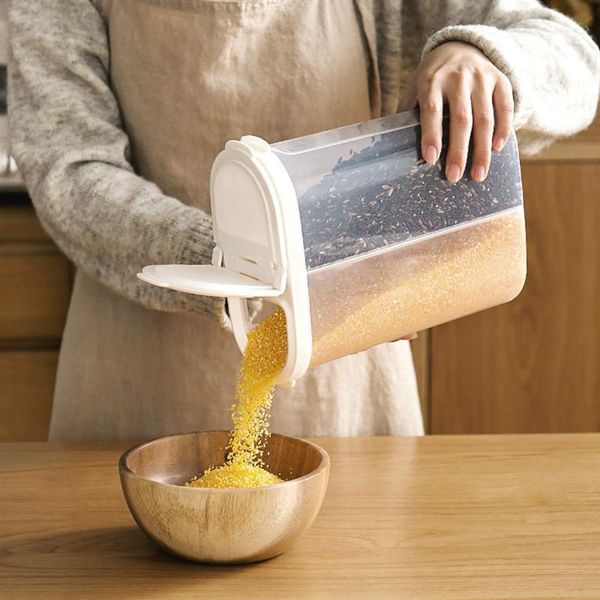 storage bottles & jars 2.6l plastic cereal dispenser box kitchen food grain rice container portable organizer
storage bottles & jars 2.6l plastic cereal dispenser box kitchen food grain rice container portable organizer