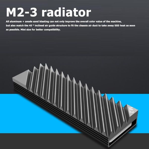 m.2 ssd nvme heat sink m2 2280 hard disk aluminum dissipation fin radiator with thermal pad for pc fans & coolings
m.2 ssd nvme heat sink m2 2280 hard disk aluminum dissipation fin radiator with thermal pad for pc fans & coolings