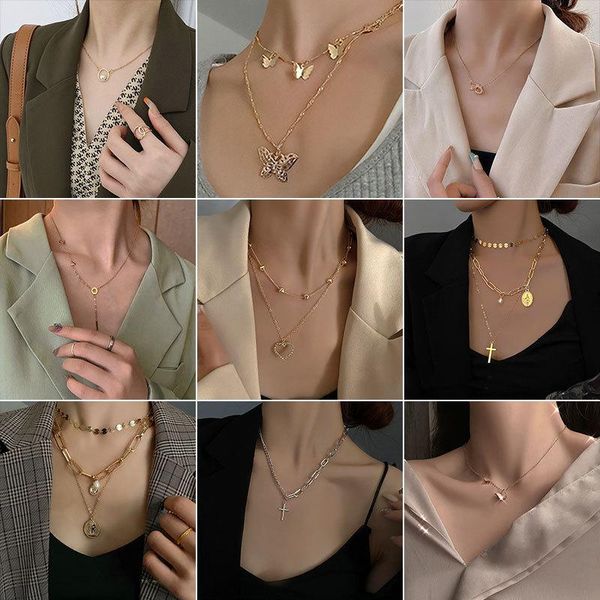 pendant necklaces women's neck chain korean art all-match imitation pearl fashion alloy choker jewelry 2021 many styles are suitable for, Silver
pendant necklaces women's neck chain korean art all-match imitation pearl fashion alloy choker jewelry 2021 many styles are suitable for, Silver