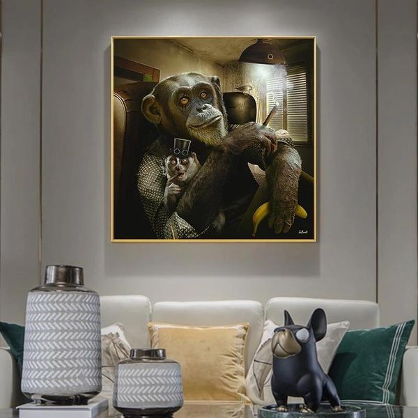 paintings somking orangutan wall art canvas painting abstract thinking animal poster prints picture for living room home decor
paintings somking orangutan wall art canvas painting abstract thinking animal poster prints picture for living room home decor