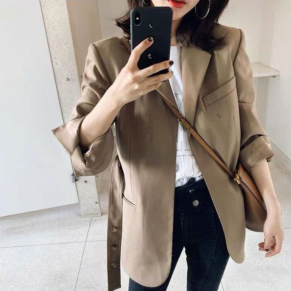 women's suits & blazers women solid england style colors mid length office suit with sashes 2021 spring autumn commute indie aesthetic, White;black
women's suits & blazers women solid england style colors mid length office suit with sashes 2021 spring autumn commute indie aesthetic, White;black