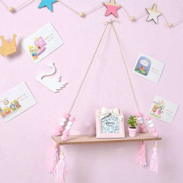 nordic style wooden swing hanging board bead tassel rack wall shelf display children kids room decorate decorative objects & figurines
nordic style wooden swing hanging board bead tassel rack wall shelf display children kids room decorate decorative objects & figurines
