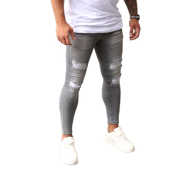 2021 new fashion streetwear mens jeans destroyed ripped design pencil pants ankle skinny men full length jeans, Blue
2021 new fashion streetwear mens jeans destroyed ripped design pencil pants ankle skinny men full length jeans, Blue