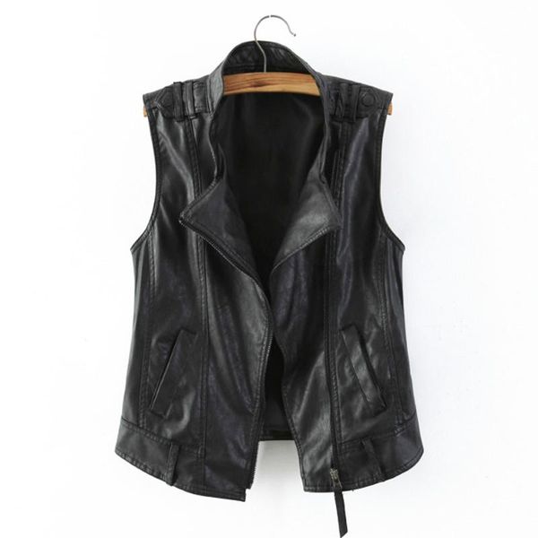 women's vests plus size 3xl female black leather vest spring zipper cool motorcycle leatherjacket all match pu waistcoat f558, Black;white
women's vests plus size 3xl female black leather vest spring zipper cool motorcycle leatherjacket all match pu waistcoat f558, Black;white