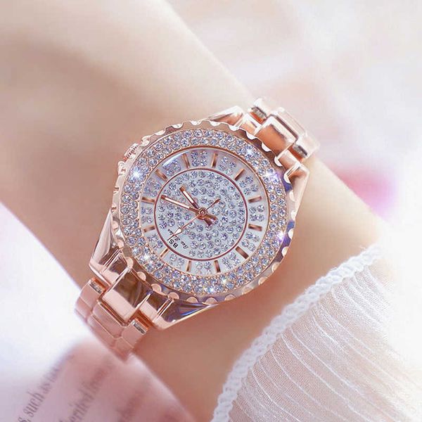 rose gold watches woman famous brand diamond quartz ladies wrist watches stainless steel female watch relogio feminino 210527, Slivery;brown
rose gold watches woman famous brand diamond quartz ladies wrist watches stainless steel female watch relogio feminino 210527, Slivery;brown