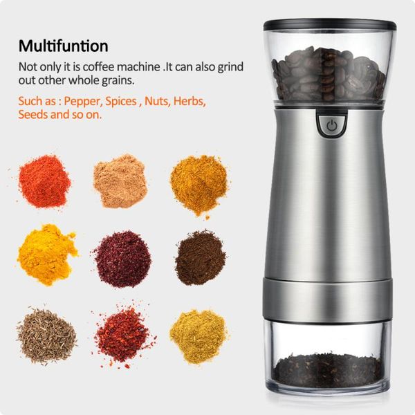electric coffee grinders grinder usb charging grinding machine nuts beans spices grains pepper automatic kicthen
electric coffee grinders grinder usb charging grinding machine nuts beans spices grains pepper automatic kicthen