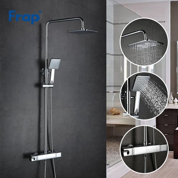 frap bathroom thermostatic faucets 8 inch rain shower head faucet chrome finished taps rainfall shower mixer tap set fld1197
frap bathroom thermostatic faucets 8 inch rain shower head faucet chrome finished taps rainfall shower mixer tap set fld1197