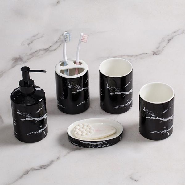bath accessory set northern europe fashion marbling ceramics bathroom five-piece suit wash cup toothbrushing el home decorate
bath accessory set northern europe fashion marbling ceramics bathroom five-piece suit wash cup toothbrushing el home decorate