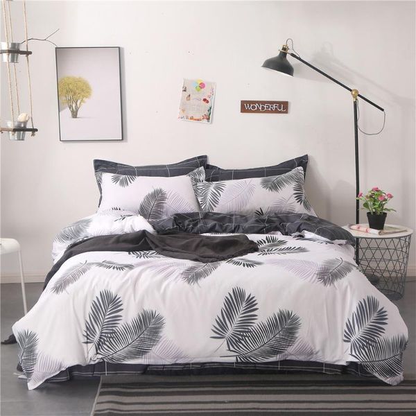 home textile king twin bed linen girl kid teen bedding set white black leaf duvet quilt cover pillowcase flat sheet sets
home textile king twin bed linen girl kid teen bedding set white black leaf duvet quilt cover pillowcase flat sheet sets