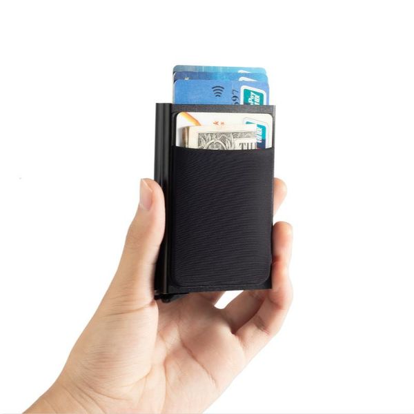 card holders holder wallet men women metal rfid vintage aluminium bag pu leather bank cardholder case, Brown;gray
card holders holder wallet men women metal rfid vintage aluminium bag pu leather bank cardholder case, Brown;gray