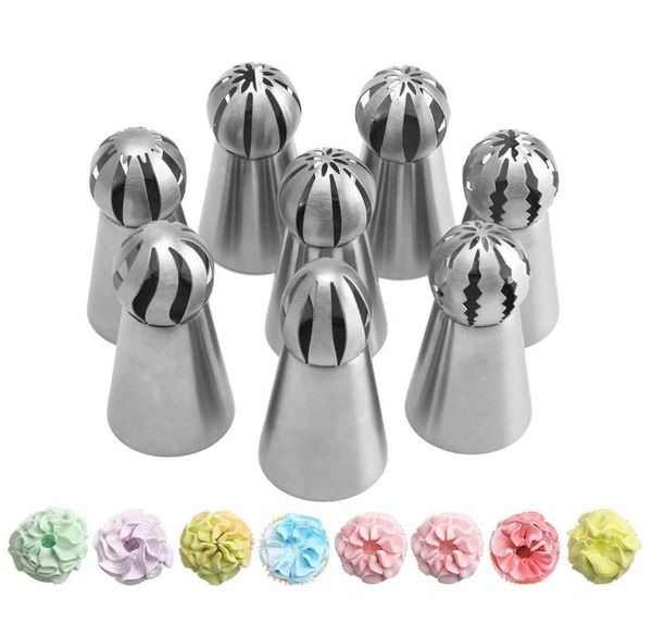 baking & pastry tools 8pc/set cupcake stainless steel sphere ball shape icing piping nozzles cream tips flower torch tube decoration
baking & pastry tools 8pc/set cupcake stainless steel sphere ball shape icing piping nozzles cream tips flower torch tube decoration