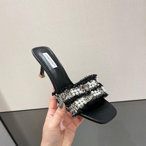 slippers low thin heels shoes woman 2021 string bead casual luxury rubber slides rome basic fabric pu fashion hoof casu, Black
slippers low thin heels shoes woman 2021 string bead casual luxury rubber slides rome basic fabric pu fashion hoof casu, Black