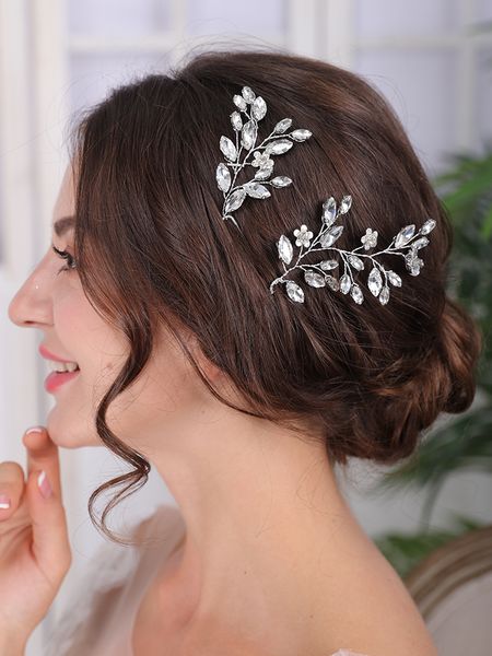 Silver Color Rhinestone Hairpins Handmade Headpieces Women Hair Jewelry Accessories Tiara Wedding Headdress Bridal Hairwear
Silver Color Rhinestone Hairpins Handmade Headpieces Women Hair Jewelry Accessories Tiara Wedding Headdress Bridal Hairwear