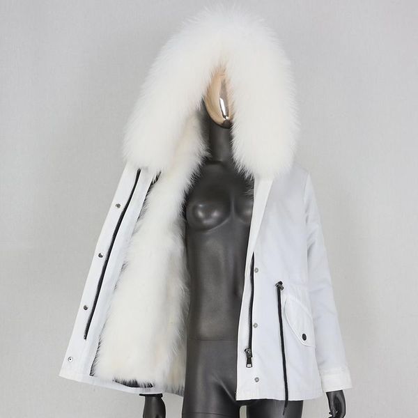 women's fur & faux cxfs 2021 winter jacket women short waterproof parka real coat natural raccoon collar hood detachable thick warm, Black
women's fur & faux cxfs 2021 winter jacket women short waterproof parka real coat natural raccoon collar hood detachable thick warm, Black