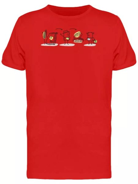 Cartoon Farmer Bread Production Men's Tee -Image by Shutterstock, White;black
Cartoon Farmer Bread Production Men's Tee -Image by Shutterstock, White;black