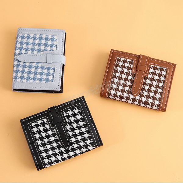 card bag lady multi-card position houndstooth simple and fresh student anti-degaussing driver's license compact credit card case, Red;black
card bag lady multi-card position houndstooth simple and fresh student anti-degaussing driver's license compact credit card case, Red;black
