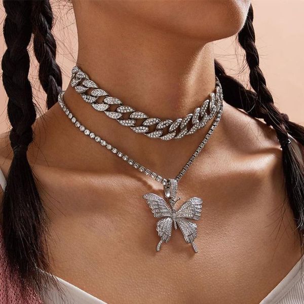 diezi 4 colors big butterfly pendant necklaces statement choker chain necklace women ladies full rhinestone jewelry fashion 2020, Silver
diezi 4 colors big butterfly pendant necklaces statement choker chain necklace women ladies full rhinestone jewelry fashion 2020, Silver