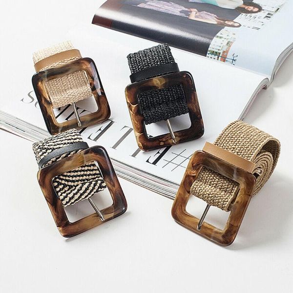 belts fashion womens vintage braided waist belt stretch elastic wood buckle dress waistband, Black;brown
belts fashion womens vintage braided waist belt stretch elastic wood buckle dress waistband, Black;brown