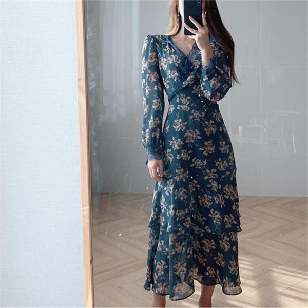 casual dresses spring lace v-neck floral print women dress 2021 full sleeve lace-up waist a-line female chiffon vestidos femme, Black;gray
casual dresses spring lace v-neck floral print women dress 2021 full sleeve lace-up waist a-line female chiffon vestidos femme, Black;gray