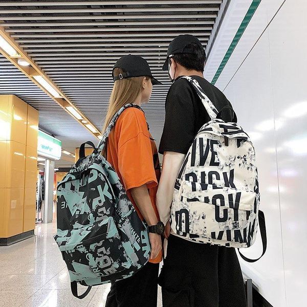 backpack french fashion comfortable lovers nylon fabric school bag letter printing college simple design travel rucksack
backpack french fashion comfortable lovers nylon fabric school bag letter printing college simple design travel rucksack