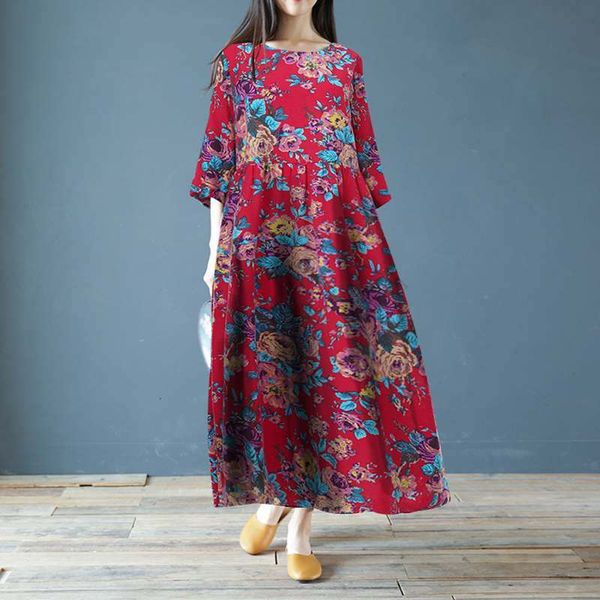 dresses women's floral maxi dress 2021 elegant summer sundress casual 3/4 sleeve vestidos female printed robe femme plus size 5xl, Black;gray
dresses women's floral maxi dress 2021 elegant summer sundress casual 3/4 sleeve vestidos female printed robe femme plus size 5xl, Black;gray