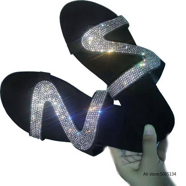 slippers woman shoes casual solid crystal roman plus-size flat flip flops sandals jeans moda feminina drop, Black
slippers woman shoes casual solid crystal roman plus-size flat flip flops sandals jeans moda feminina drop, Black
