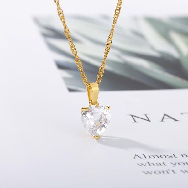 sparkling zircon heart pendant necklace for women unique lover clavicle chain bijoux femme choker glamour jewelry chic gift wife necklaces, Silver
sparkling zircon heart pendant necklace for women unique lover clavicle chain bijoux femme choker glamour jewelry chic gift wife necklaces, Silver