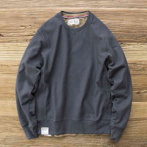 men's sweater autumn 2020 loose washed pure cotton simple men's coat solid color round neck pullover fashion, Black
men's sweater autumn 2020 loose washed pure cotton simple men's coat solid color round neck pullover fashion, Black