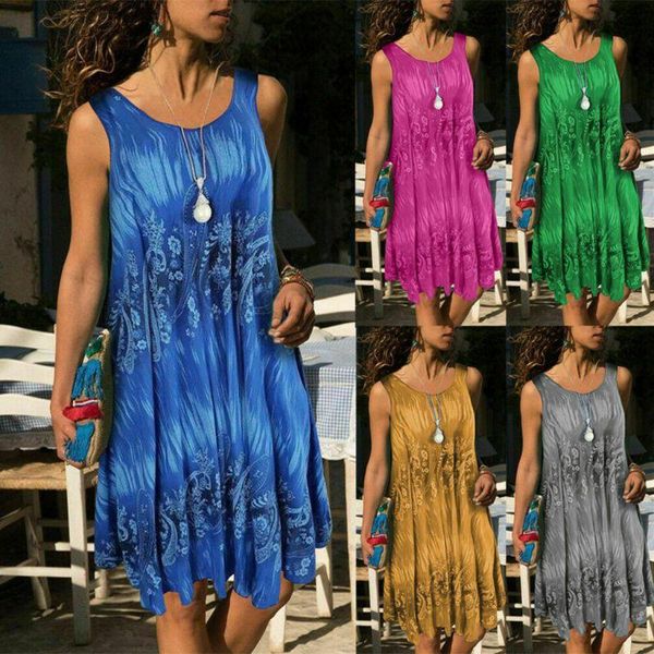 casual dresses 40gc women sleeveless boho printed beach loose shirt dress sundress lot, Black;gray
casual dresses 40gc women sleeveless boho printed beach loose shirt dress sundress lot, Black;gray