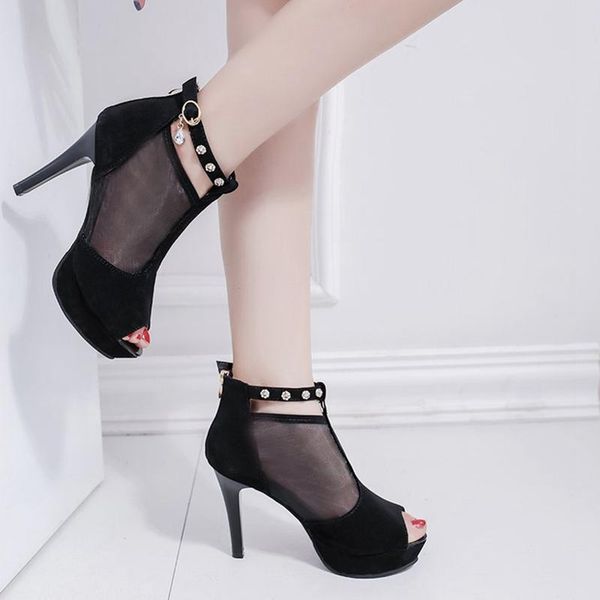 sandals 2021 mesh bag heel fish mouth deep thin heels breathable women's shoes, Black
sandals 2021 mesh bag heel fish mouth deep thin heels breathable women's shoes, Black