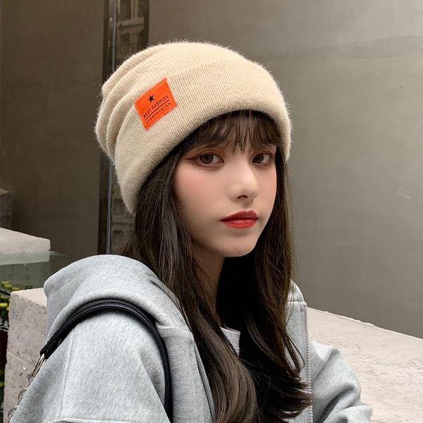 stingy brim hats hat women's trendy all-match and cute warm autumn winter fashionable knitted woolen cap south korea beanie, Blue;gray
stingy brim hats hat women's trendy all-match and cute warm autumn winter fashionable knitted woolen cap south korea beanie, Blue;gray