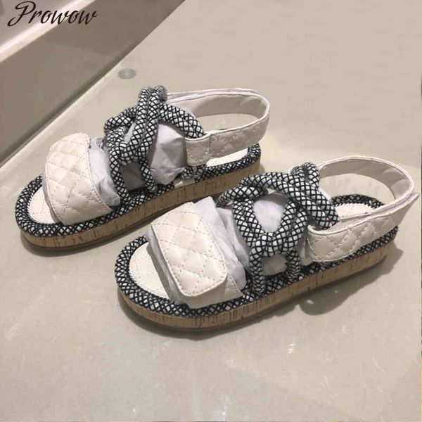 official website 70% off outlet prowow new summer leatheer luxury brand women sandals flats designer shoes zapatos mujer, Black
official website 70% off outlet prowow new summer leatheer luxury brand women sandals flats designer shoes zapatos mujer, Black