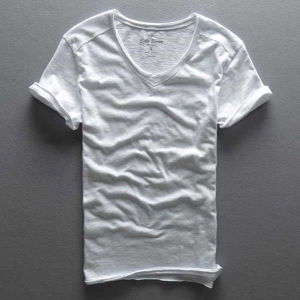 men's t-shirts summer v collar short sleeve washed cotton men white red black blue casual t-shirt tees male, White;black
men's t-shirts summer v collar short sleeve washed cotton men white red black blue casual t-shirt tees male, White;black