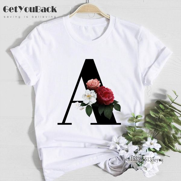 26 alphabet letter girl womens a to z combination flowers short sleeve casual korean style female clothes,drop ship, White
26 alphabet letter girl womens a to z combination flowers short sleeve casual korean style female clothes,drop ship, White