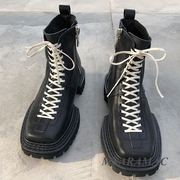 boots vintage square toe punk ladies suede leather lace up tied autumn black short winter shoes women1
boots vintage square toe punk ladies suede leather lace up tied autumn black short winter shoes women1