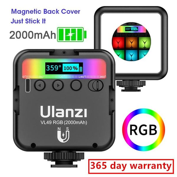 ulanzi vl49 full color mini rgb video light lighting for pography 2000mah led camera vlog fill live flash heads
ulanzi vl49 full color mini rgb video light lighting for pography 2000mah led camera vlog fill live flash heads